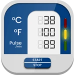 body temperature thermometer android application logo